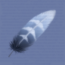a-silver-and-blue-quill
