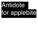antidoteforapplebite